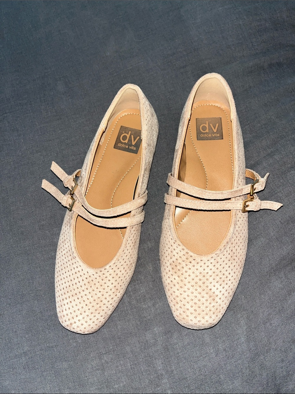 Dolce Vita tan ballet flat Maryjane size 8